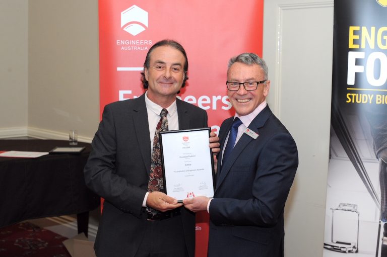 Congratulations Joe on being elected a Fellow of The Institute of Engineers Australia